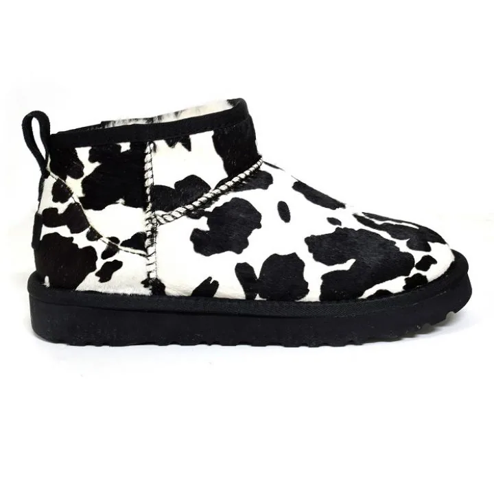 Classic Ultra Mini Cow Print Black