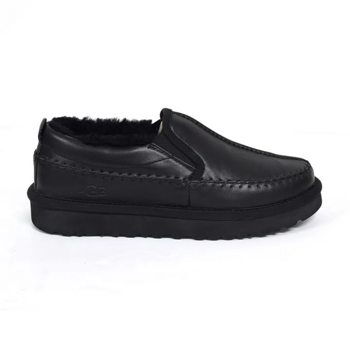 Men's Neumel Stitch Slip-On Black Metallic
