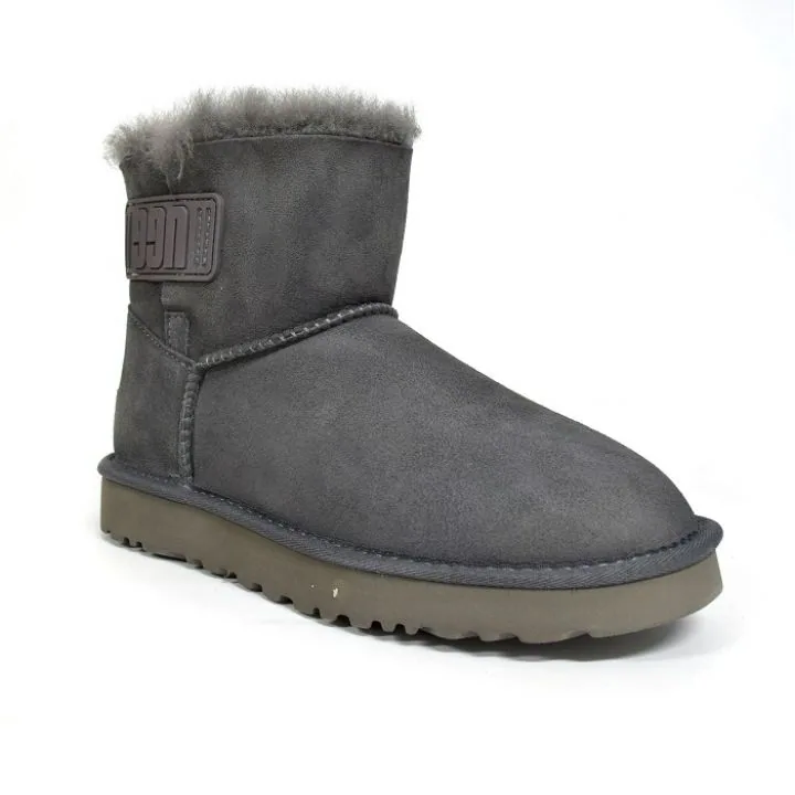 Mini Bailey Logo Strap Suede Grey