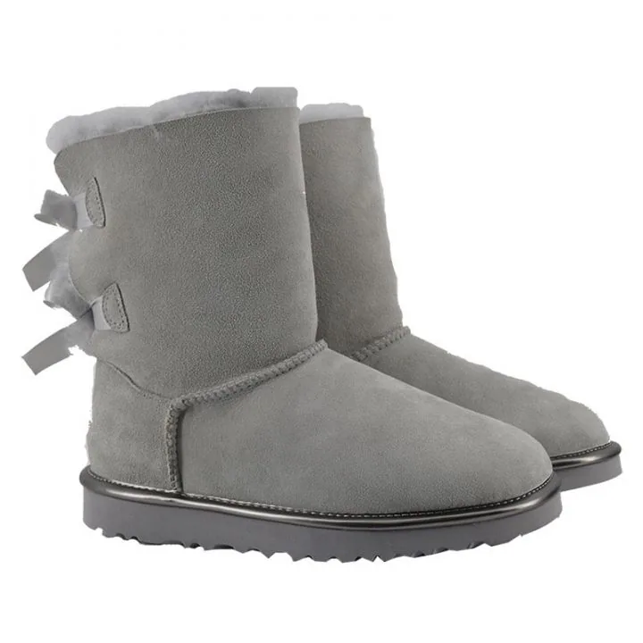 Женские угги Ugg Bailey Bow II Metallic Geyser