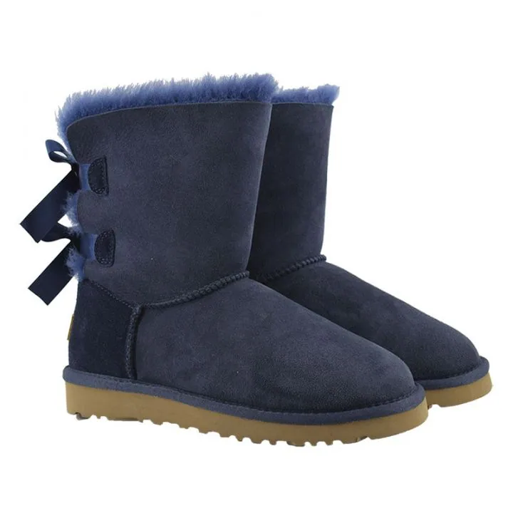 Женские угги Ugg Bailey Bow II Navy