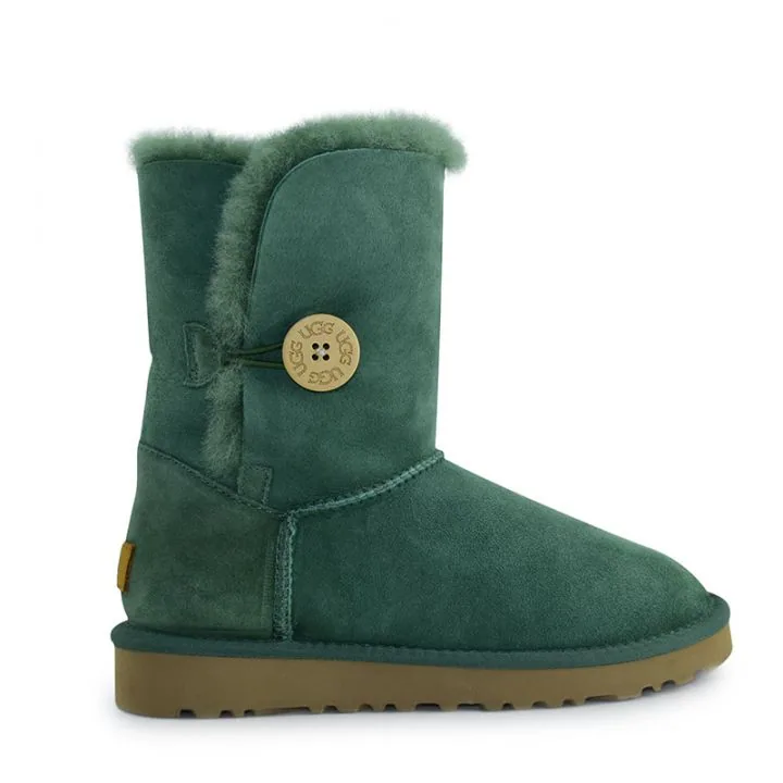 Женские угги Ugg Bailey Button II Dark Green