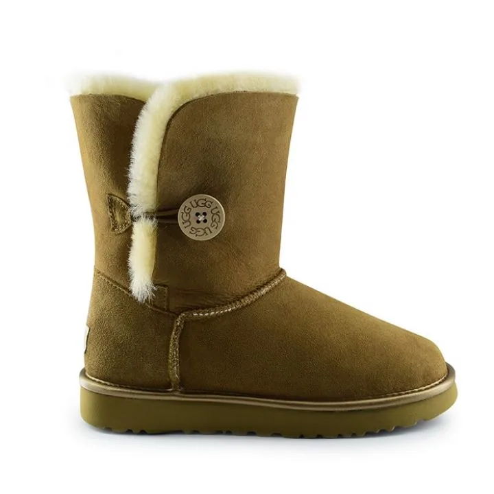 Женские угги Ugg Bailey Button II Metallic Chestnut