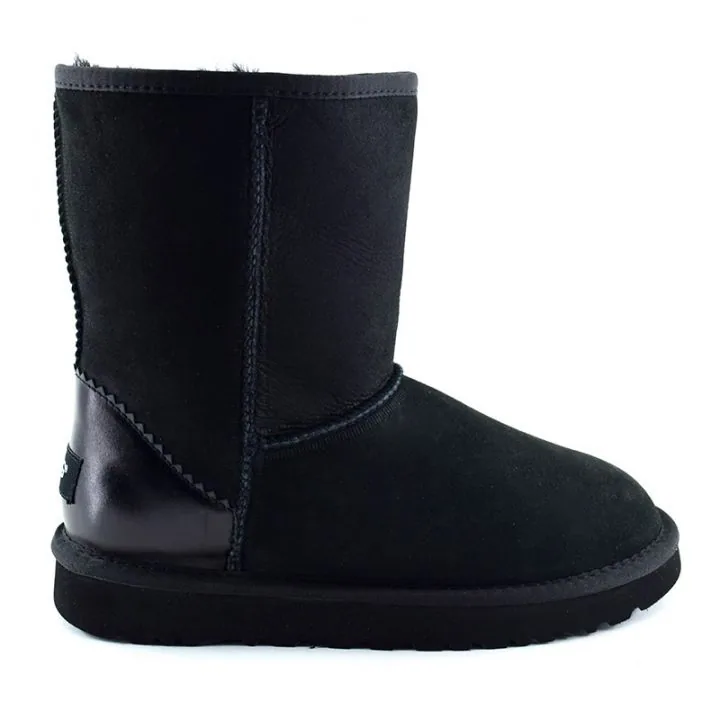 Женские угги Ugg Classic Short II Metallic Black