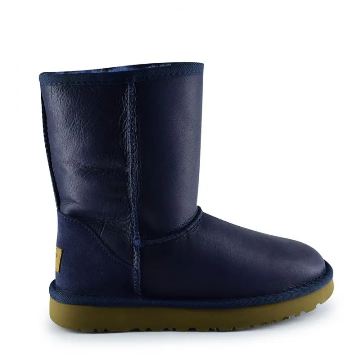 Женские угги Ugg Classic Short Metallic Navy