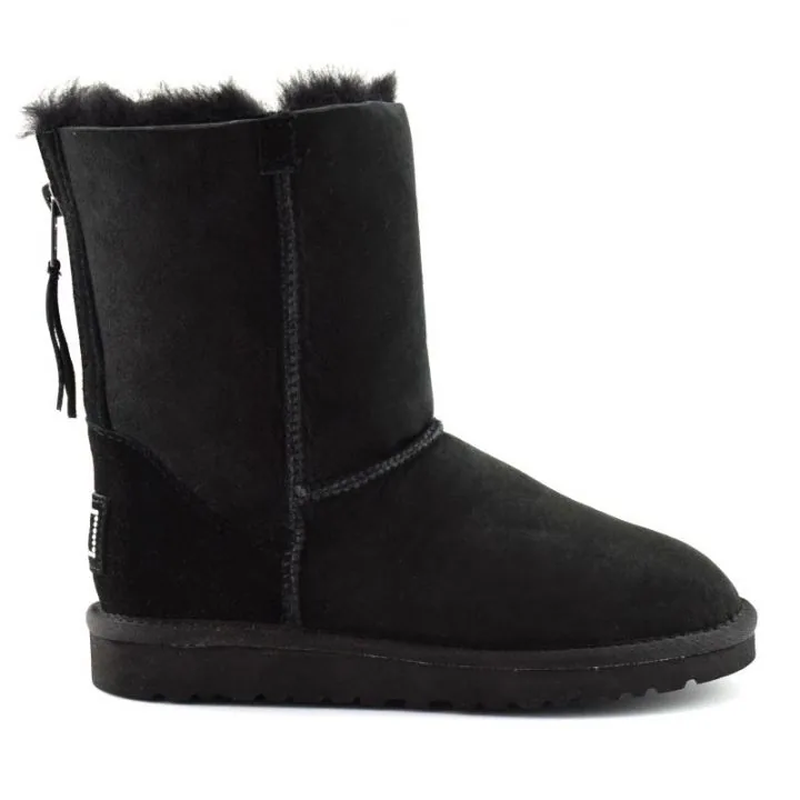 Женские угги Ugg Classic Short ZIP Black