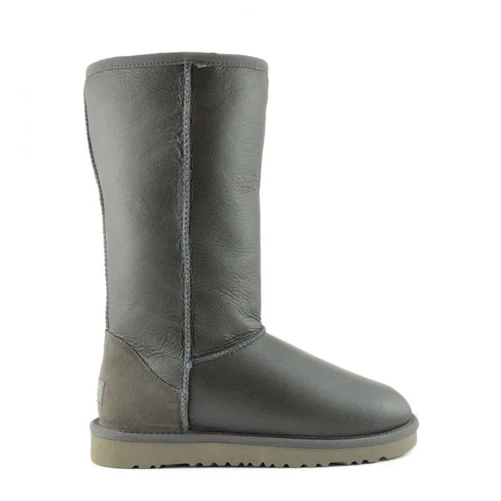 Женские угги Ugg Classic Tall Metallic Grey