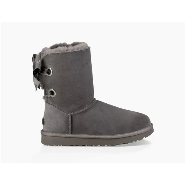 Женские угги Ugg Customizable Bailey Bow Short Boot Grey