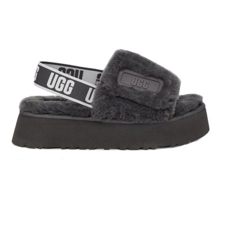 Женские тапочки UGG Disco Slide Grey