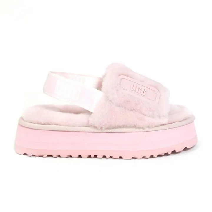 Женские тапочки UGG Disco Slide Seashell Pink