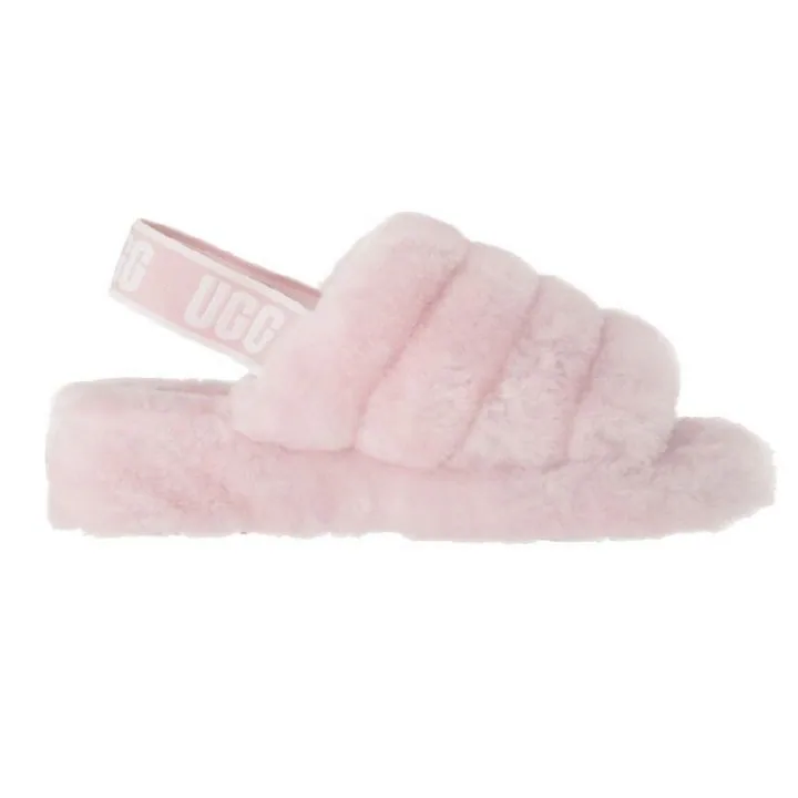 Женские тапочки Ugg Fluff Yeah Slide Seashell Pink