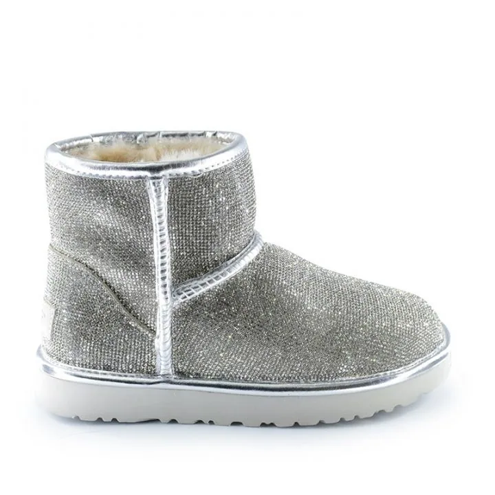 Женские угги Ugg Jimmy Choo Mini Serein II Silver
