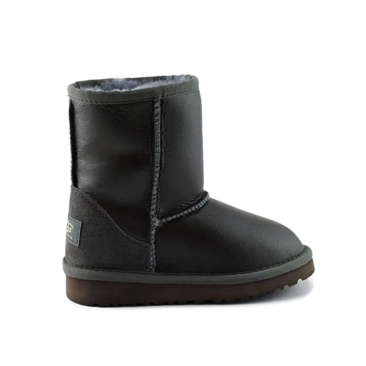 Детские угги Ugg Kids Classic Short Grey Metallic