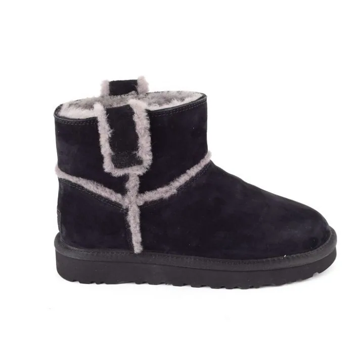 Женские угги Ugg Mini Spill Seam Boot Black