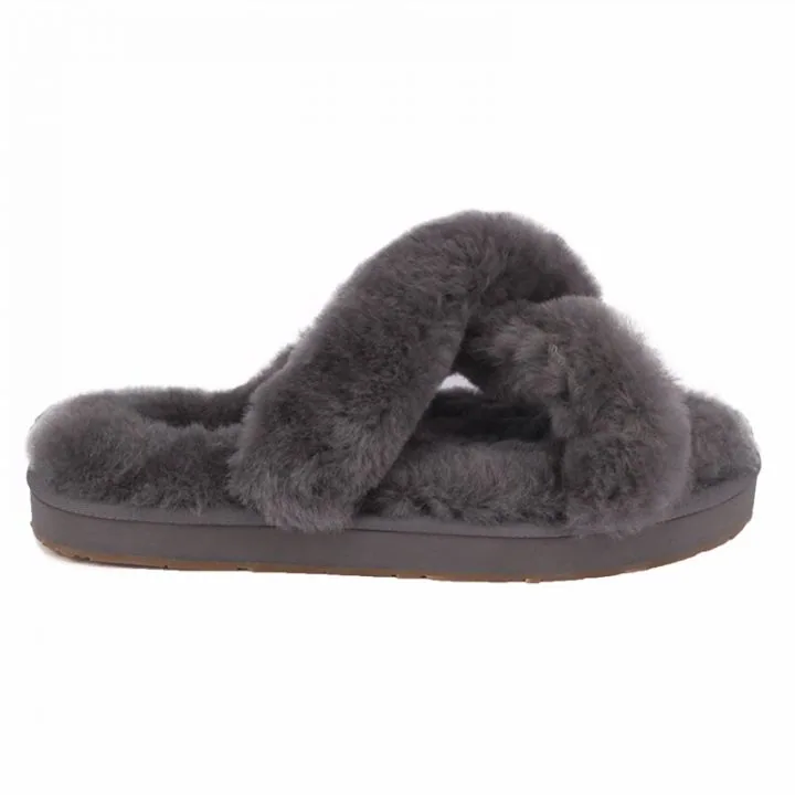 Женские тапочки Ugg Women Slippers Abela Grey