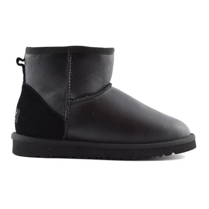 Женские угги Ugg Womens Classic Mini Black Metallic