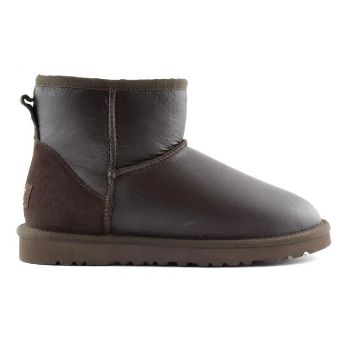 Женские угги Ugg Womens Classic Mini Chocolate Metallic